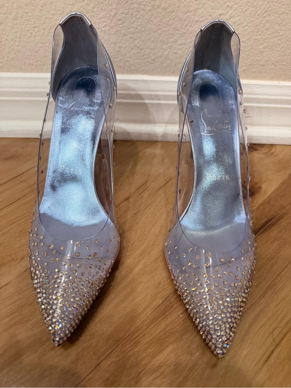 Christian Louboutin PVC Degrastrass Pumps Size 38